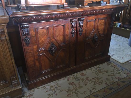 Victorian walnut sideboard